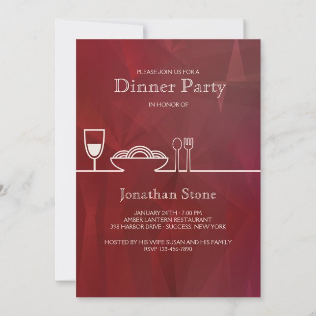 Invitation du dîner (Devant)