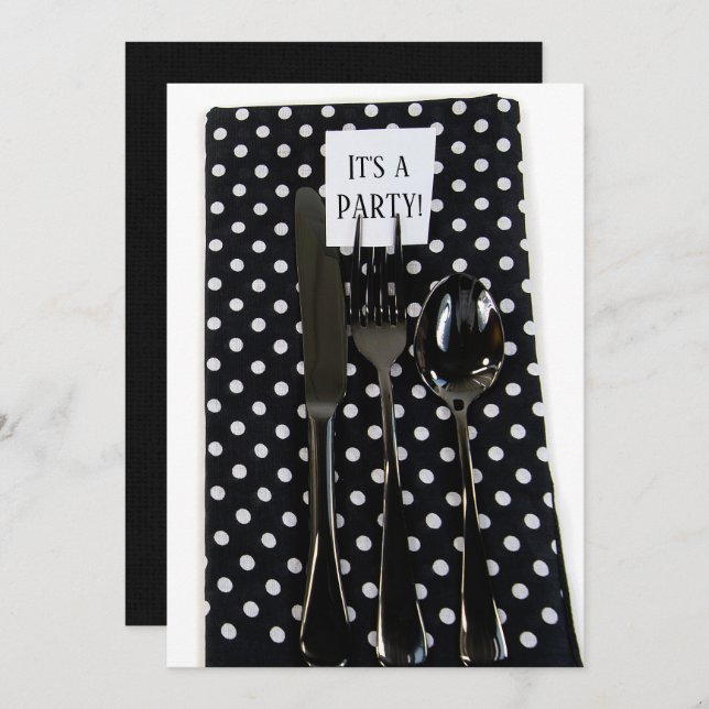 Invitation du dîner (Devant / Derrière)