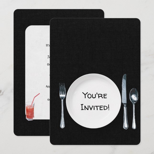 Invitation du dîner (Devant / Derrière)