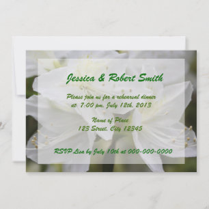 Invitation du dîner de répétition