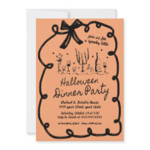 Invitation Du Dîner D'Halloween