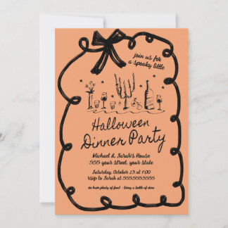 Invitation Du Dîner D'Halloween