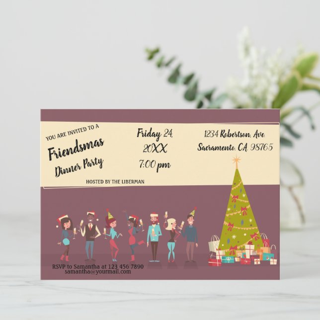 Invitation du Dîner Friendmas (Debout devant)
