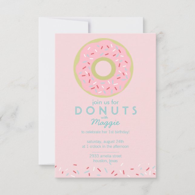 Invitation du Donut Party (Devant)