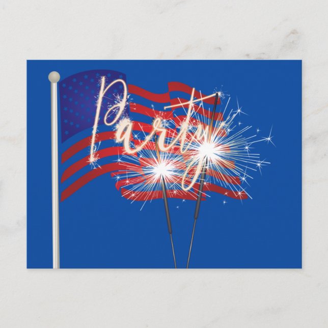 Invitation du drapeau américain (Devant)