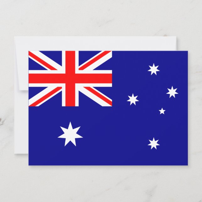 Invitation du drapeau australien (Devant)