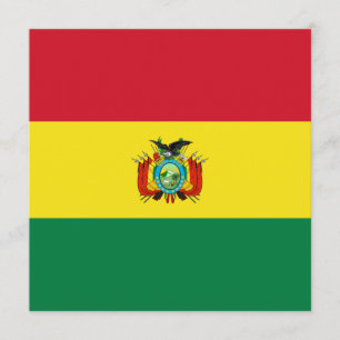 Invitation du drapeau bolivien