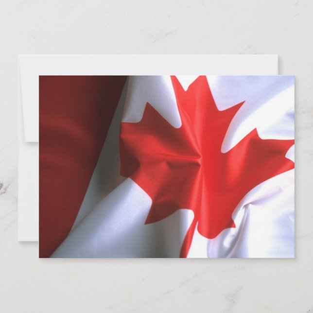Invitation du drapeau canadien (Devant)
