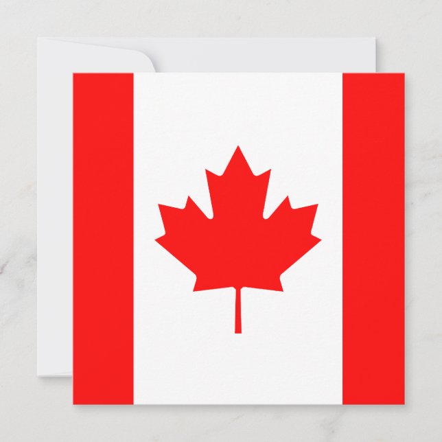 Invitation du drapeau du Canada (Devant)