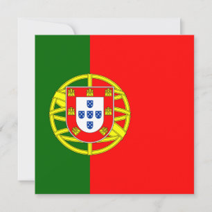 Invitation du drapeau portugais
