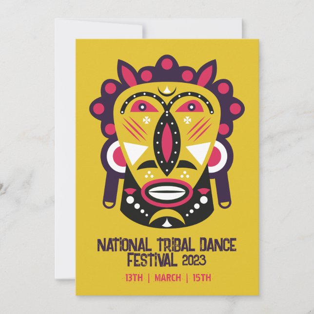 Invitation du Festival culturel tribal (Devant)