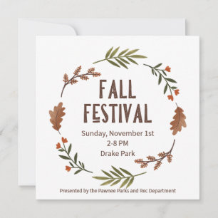 Invitation du Festival d'automne