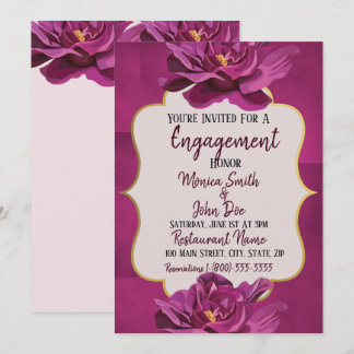 Invitation du Fiançailles Mariage de Moonvista Flo