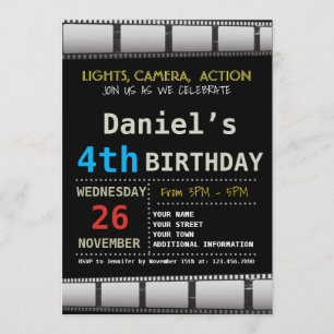 INVITATION DU FILM D'ANNIVERSAIRE