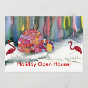 Invitation du Flamant rose Igloo Party