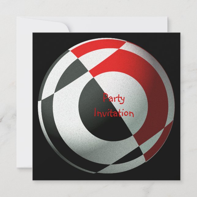 Invitation du Football Party (Devant)