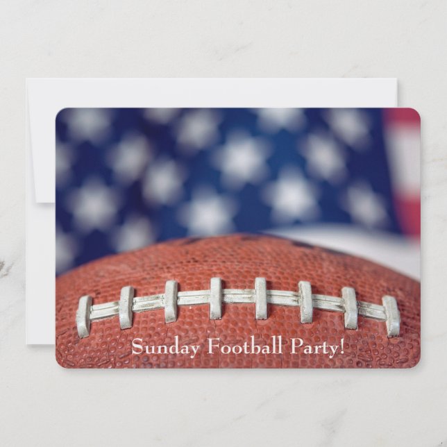 Invitation du Football Party (Devant)