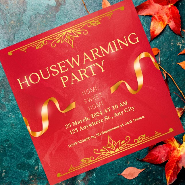 Invitation du Golden Red House (Créateur téléchargé)