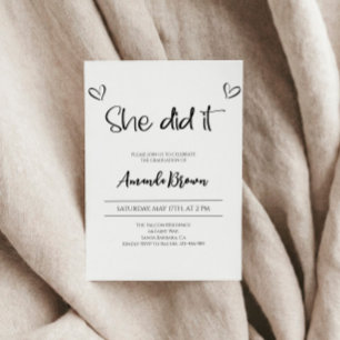 Invitation du Graduation Party, 2024 Invitation de