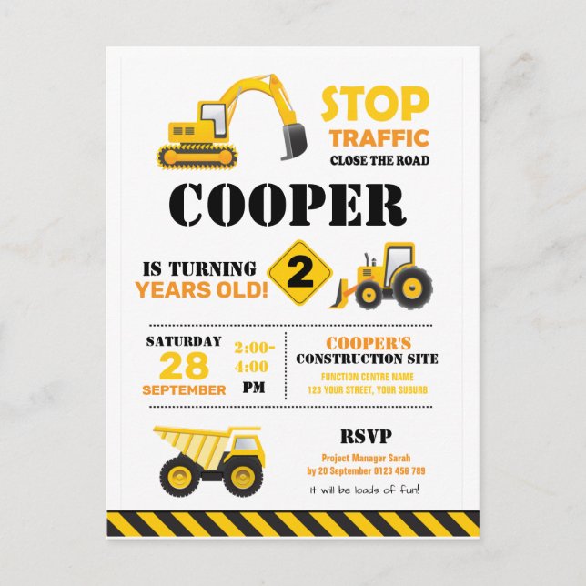 Invitation du groupe de construction (Devant)