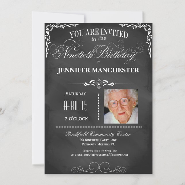Invitation du groupe de typographie du tableau noi (Devant)