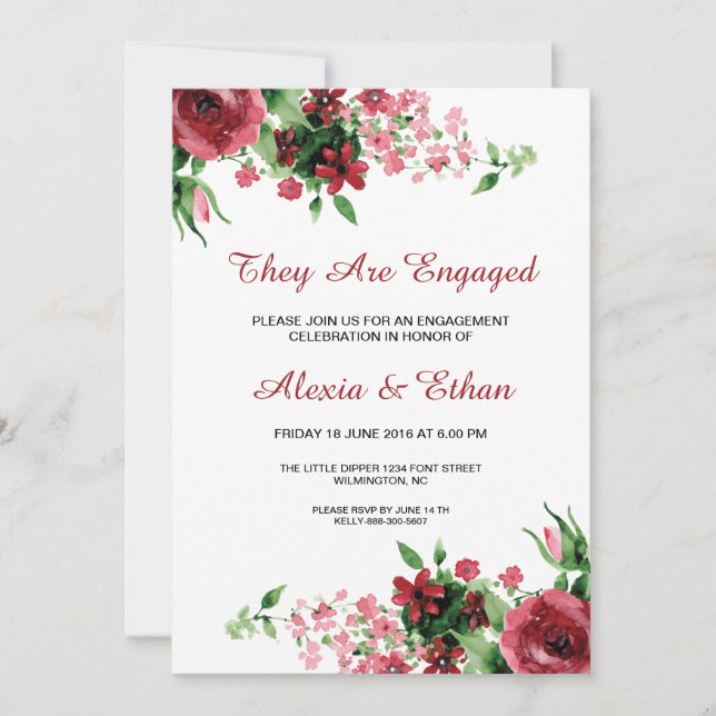 Invitation du groupe d'engagement des Mariages flo (Devant)