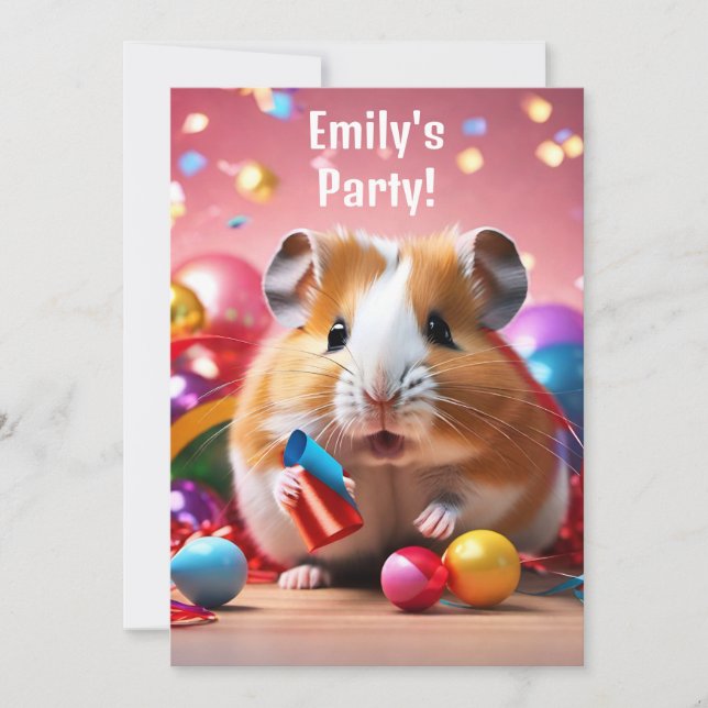 Invitation du Hamster Party (Devant)