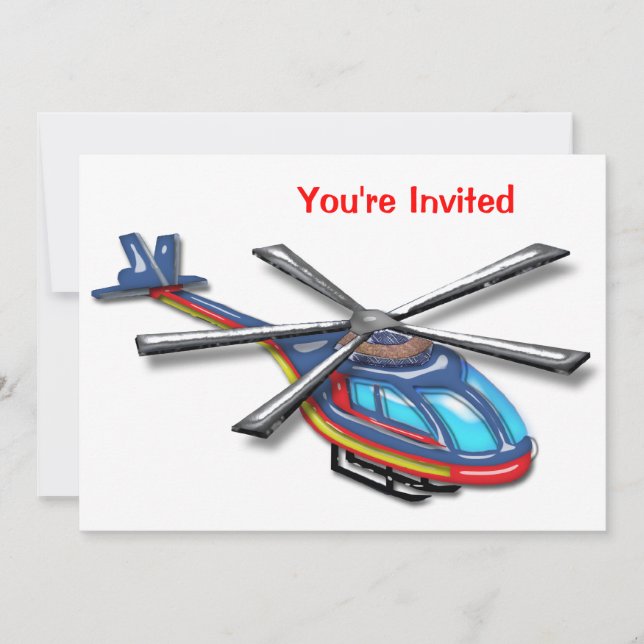 Invitation du High Flying Helicopter Party (Devant)