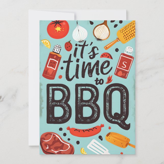Invitation du jardin BBQ Party (Devant)