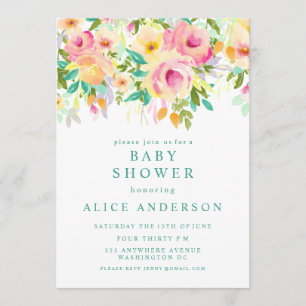 Invitation du jardin floral Watercolor