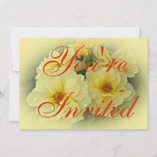 Invitation du Jaune Roses Party
