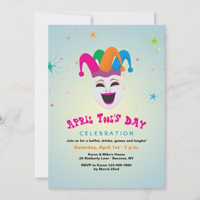 Invitation du Joker April Fool (Devant)