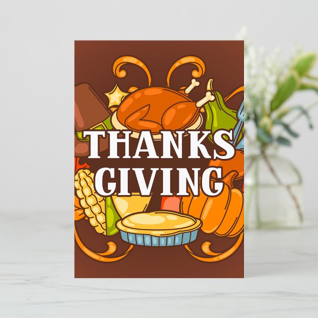 Invitation du jour bon thanksgiving (Créateur téléchargé)