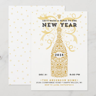 Invitation du Jour de l'An 2018