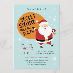 Invitation du Jour férié secret Père Noël