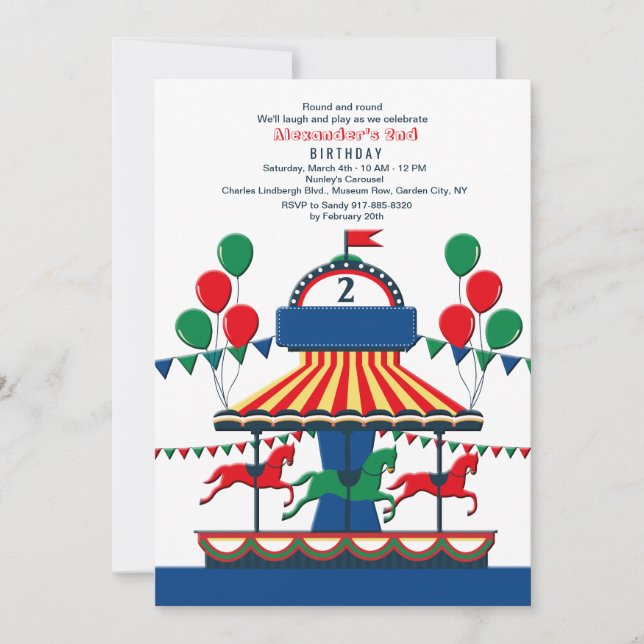 Invitation du Joyeux Tour N°2 (Devant)