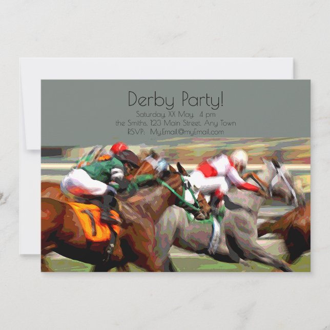 Invitation du Kentucky Derby (Devant)