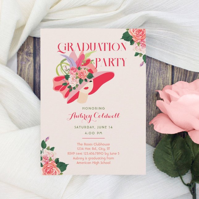 Invitation du Kentucky Derby Graduation Party (Créateur téléchargé)