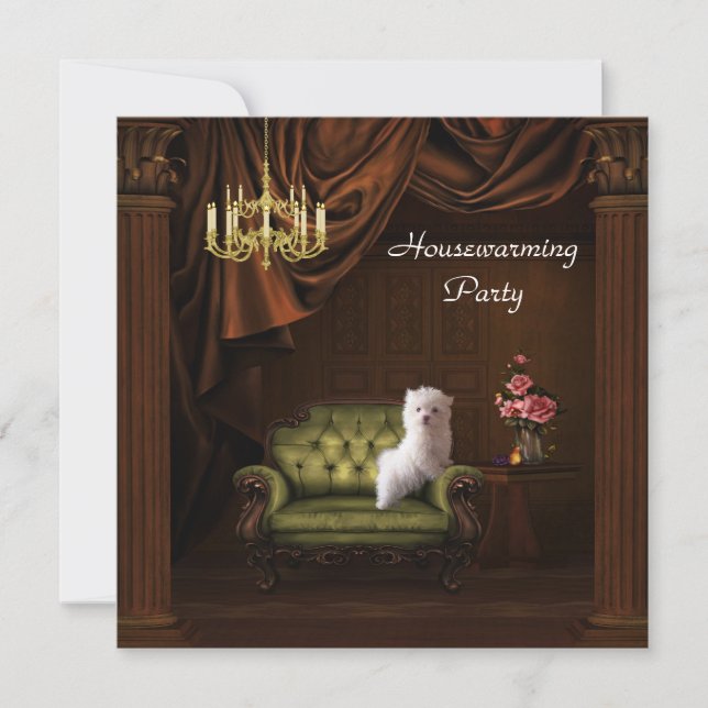 Invitation du lustre et du chien du ménage (Devant)