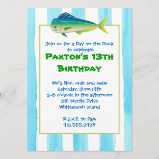 Invitation du Mahi Mahi Fishing Party