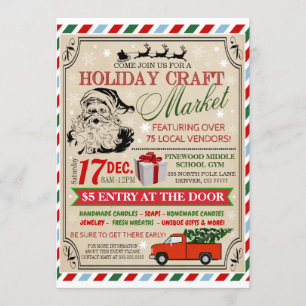 Invitation du marché de l'artisanat de vacances