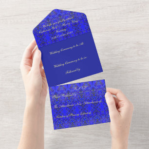 Invitation du Mariage Agincourt Monogram
