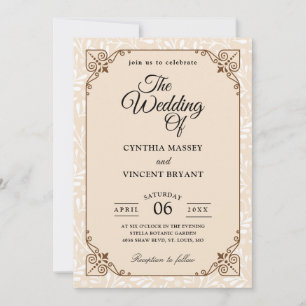 invitation du mariage campagnard ouest