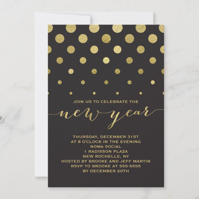 Invitation du Nouvel An (Devant)