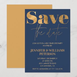 Invitation du Nouvel An Enregistrez la date