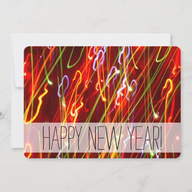 Invitation du Nouvel An pour les fêtes de fin d'an (Devant)