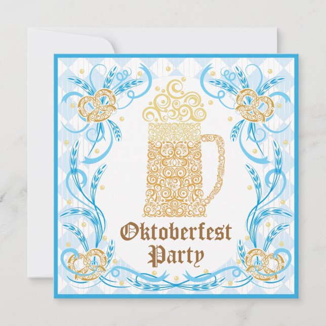 Invitation du Oktoberfest Party (Devant)