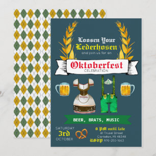 Invitation du Oktoberfest Party