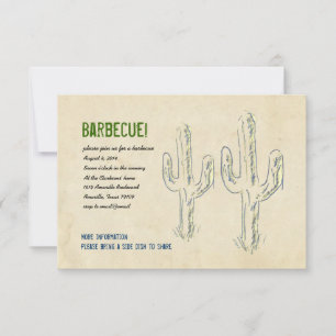 Invitation du Old West Cactus Party