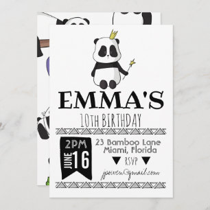Invitation du Panda Party
